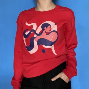 Wind textile design sweatshirt by Monsie Monika Jurczyk