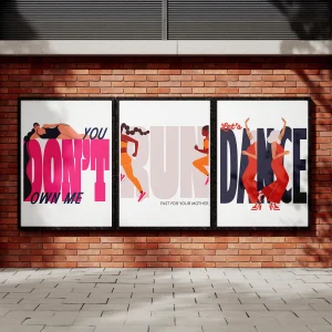 Illustration Meets Typography. minimal vector illustrations and bold character design by female commercial illustrator Monsie, Edinburgh-based flat design illustrator
