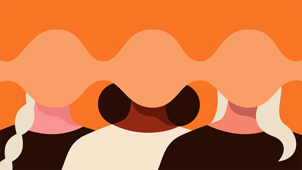 Invisible women in leadership illustration by Monsie (Monika Jurczyk), with abstract female figures and subtle, minimal vector design for Harvard Business Review