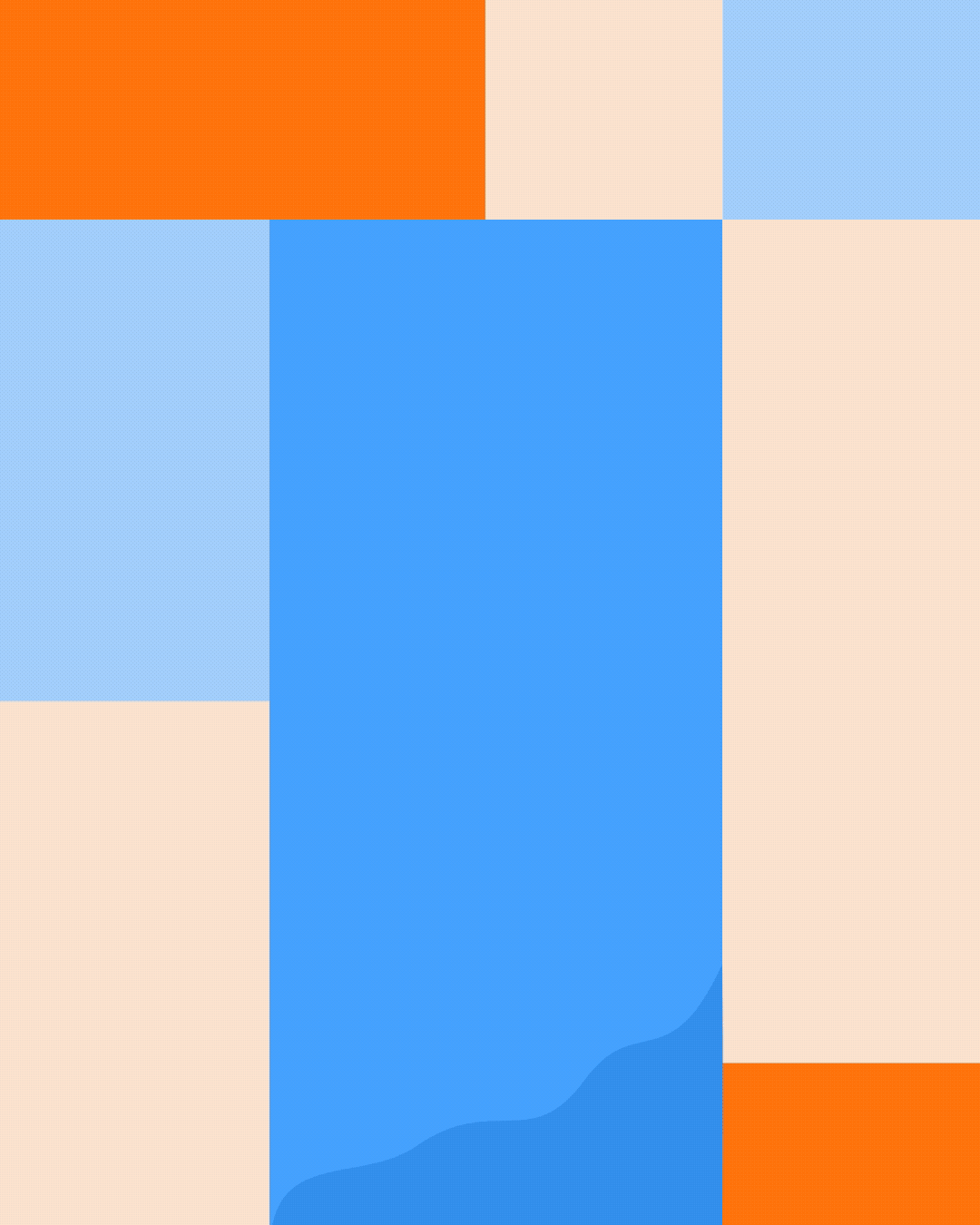 Aperol Spritz 3-2-1 Rule: animated vector illustration of an Aperol cocktail with motion, geometric shapes, and playful minimalist design by Monsie